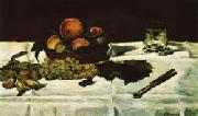 Edouard Manet Still Life Fruit on a Table France oil painting artist